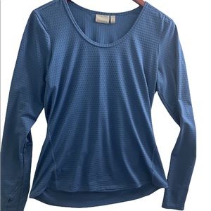 ATHLETA | Long-Sleeve Dot Mesh Top